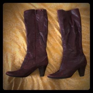 Vintage boots - oxblood soft leather